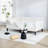 Twin Size Beige Velvet Upholstered Daybed, Ribbed Tufted Backrest(Mattress Not Included)