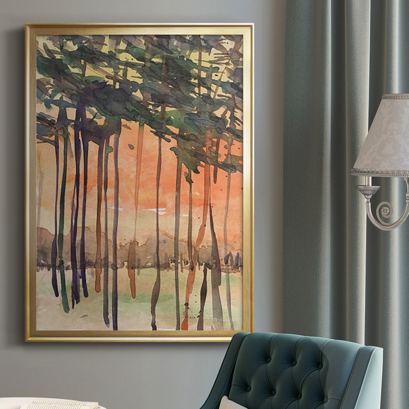 " Between The Trees II ", Gold, 36.5" H x 26.5" W x 1" D