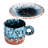 Orren Ellis Handmade Blue Coffee Breeze Ceramic Cup And Saucer