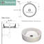 Regatta Poured Circular Vessel Bathroom Sink-46830206