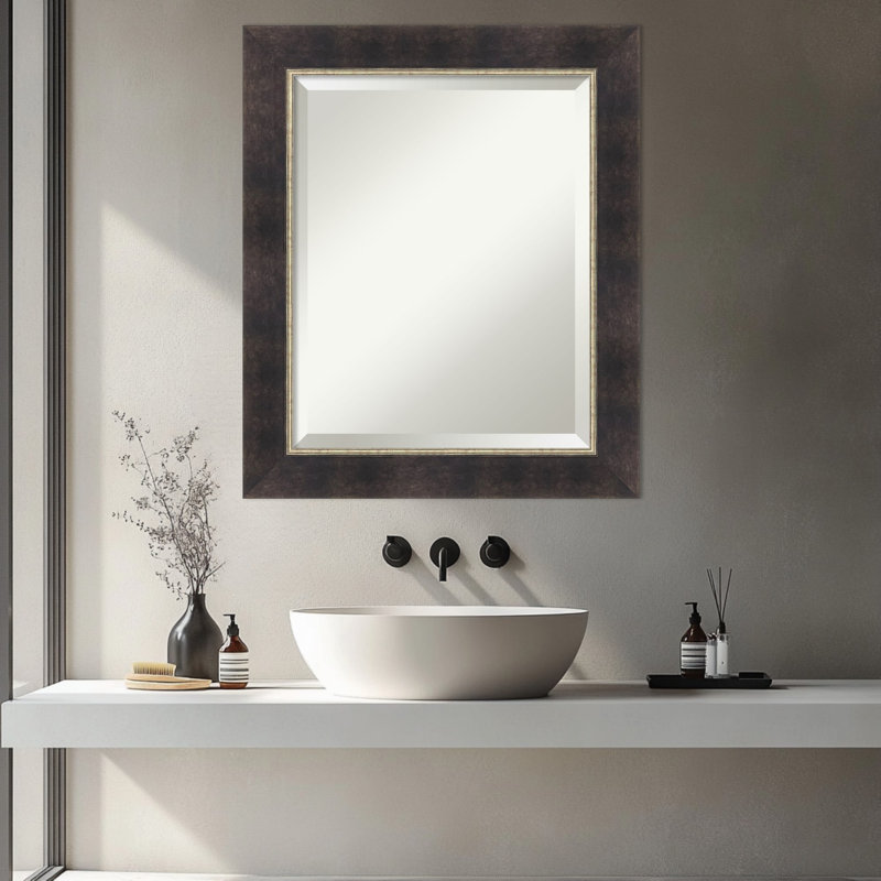 Miroir de salle de bain mural Odin, 24,75 po x 20,75 po