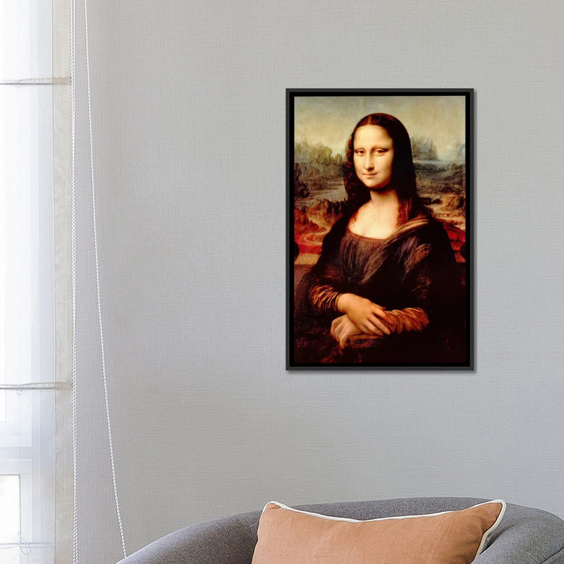 «Mona Lisa» par Leonardo Da Vinci, reproduction sur toile tendue, H 26 po x l 18 po x P 1,5 po, Toile tendue, Non mat