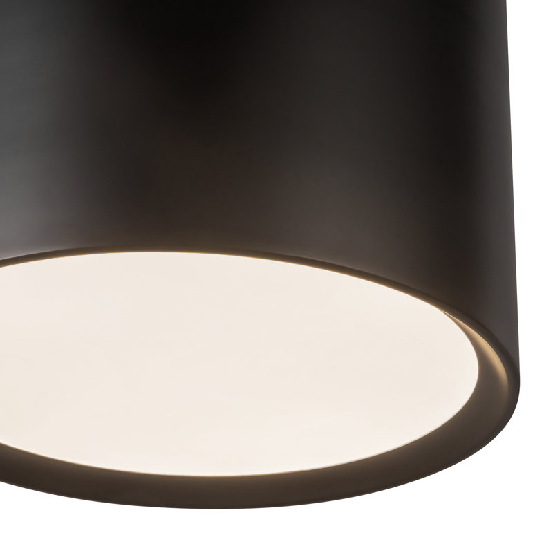 Plafonnier semi-encastré à DEL 15 po Napoleon, Matte Black