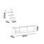 Modern White TV Unit with Wall Shelf, 70.9 x 15.0 x 23.6 Inches | 100% Melamine Coated Particle Board, Thickness: 0.7 Inches | Numerous Shelves, Wall-Mountable, Additional Storage, Stylish & Functional Design
