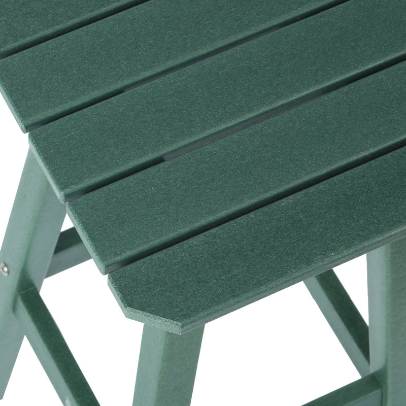 Tabouret de comptoir carré 24 po Laguna, Vert foncé