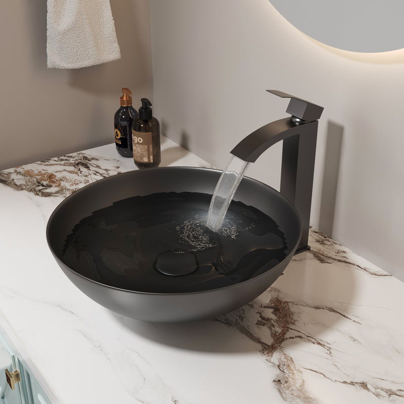 Bothwa Home 5.90"H Ceramic Textured Bowl-Shaped Vanity Sink, Stain Resistant, Scratch Resistant, Leak Resistant, Art Basin