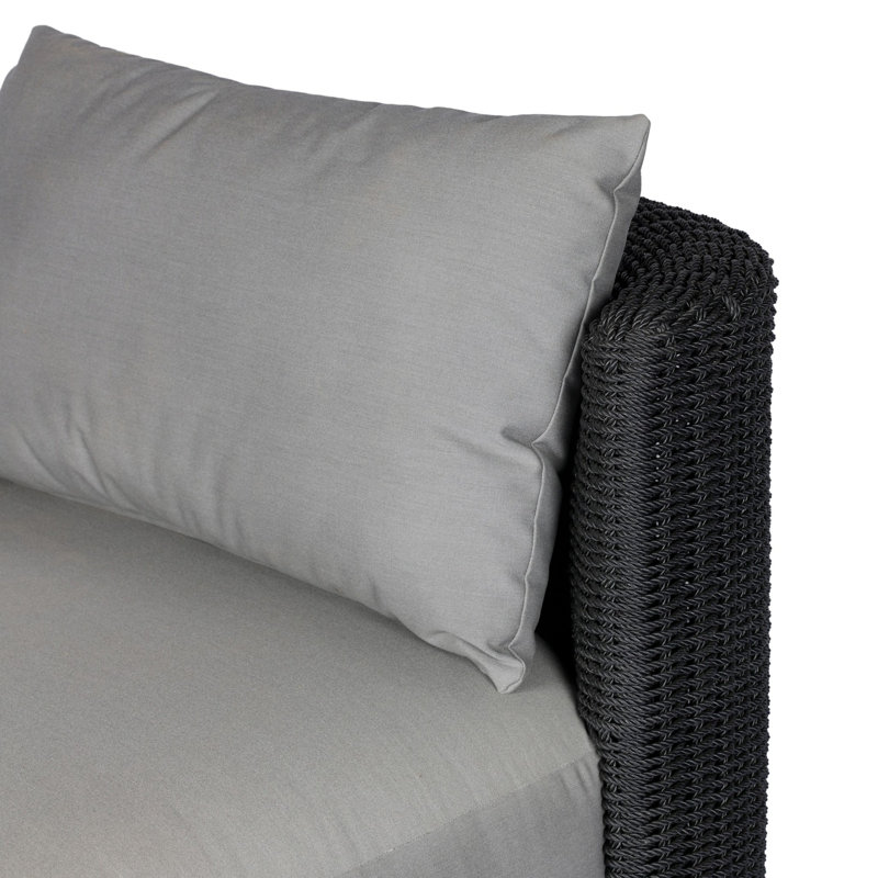 Somers Outdoor Swivel Lounge Chair, Arashi Grey
