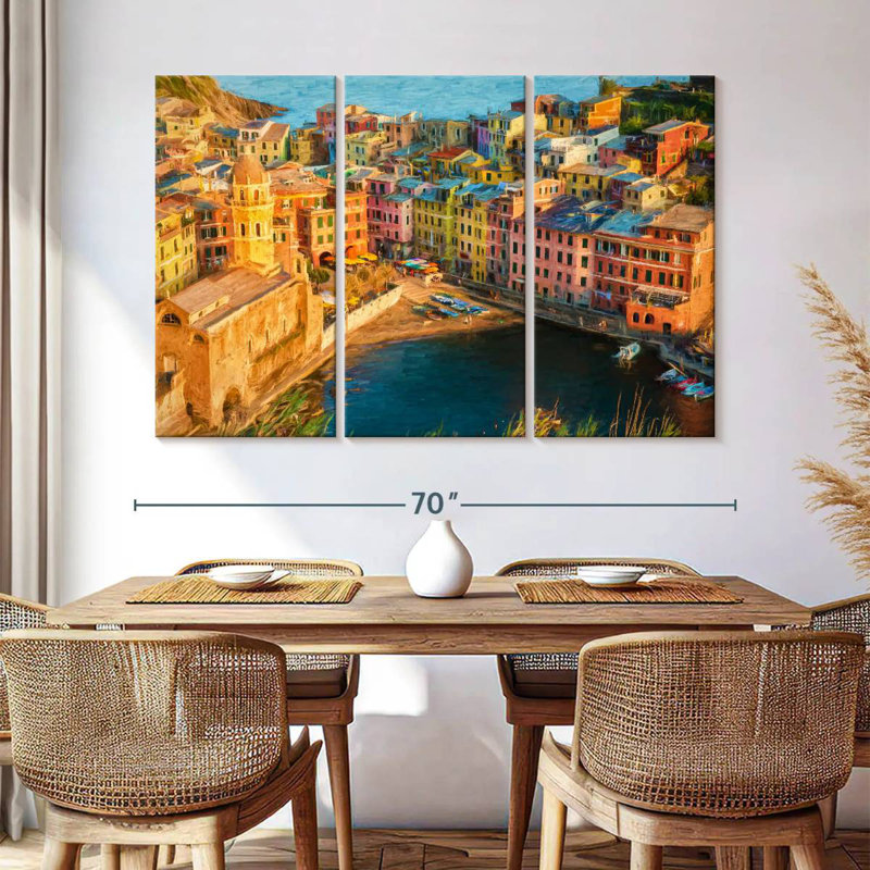 Gillard Vernazza incroyable dans les Cinque Terre, H 42 po x l 65 po