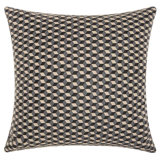 Geometric Leather/Suede Throw Pillow