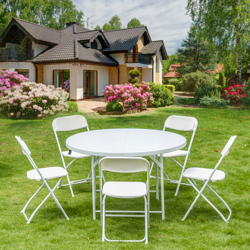 Ensemble de chaises pliantes en métal Marwo