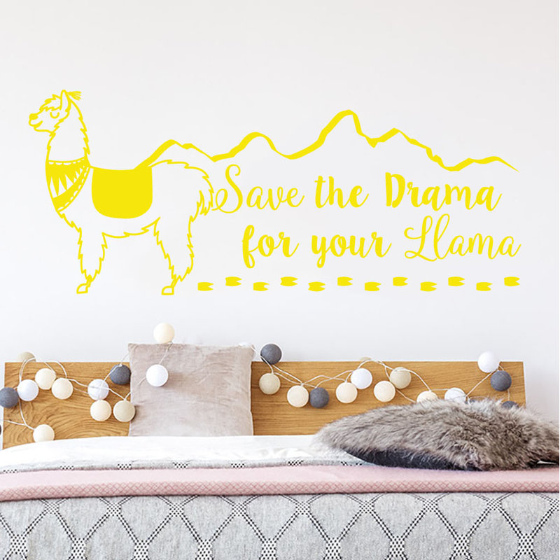 Animals Wall Sticker / Decal, Yellow