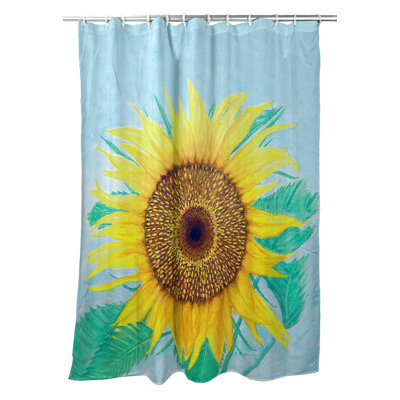 Rideau de douche simple tournesol dick