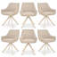 46cm H Linen Upholstered Metal Upholstered Back Armchair in Beige-418286130