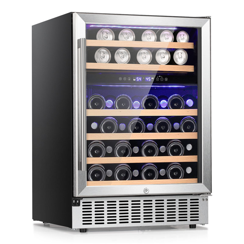 Refroidisseur à vin / armoire à vin à deux zones Cowsar