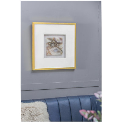 23.6x23.6" Remi Agate Shadow Box Wall Art