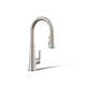 Tone Single Handle Pull Down Kitchen Sink Faucet with Three-Function Pull Down Sprayer