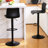 Lolar Swivel Bar Stools Set, Counter Height Bar Stools with Back, Adjustable Bar Stools 24" to 32", Faux Leather Bar Stools for Kitchen Island-1002076743-1002076745