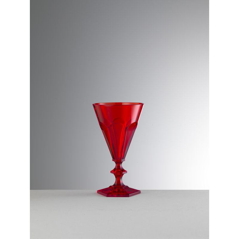 Verre à pied en acrylique Giada, 9 oz, Rouge