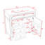Meuble-lavabo ajustable avec 2 tiroirs Eleene-668556233