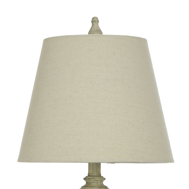 Gackle Resin Table Lamp, Weathered Gray