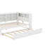 Lit de jour simple avec lit gigogne, tablette et port USB-488586967