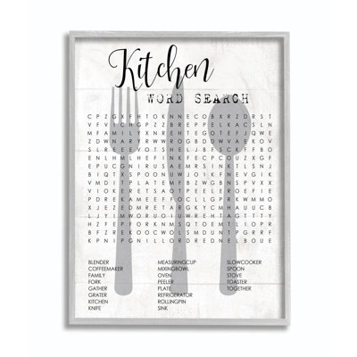 « cuisine word look fun family word design » par daphné polselli, impression