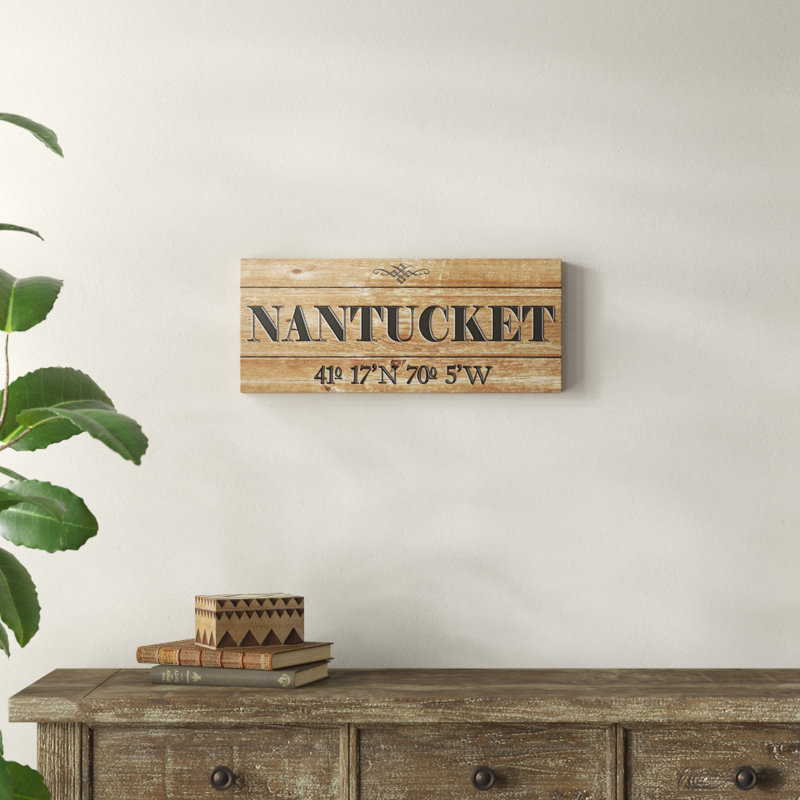 " Nantucket " by Daphne Polselli, 7" H x 17" W, Wall Plaque