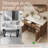 36"L x 19.68"W Freestanding Bathroom Vanity with Sintered Stone Top, Vessel Sink & Storage Cabinet, Stone Top Bathroom Vanity with Ceramic Vessel Sink