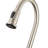Ruvati Idris Single Handle Pull Down Kitchen Contemporary Art Deco Faucet with Sprayer in Stainless Steel