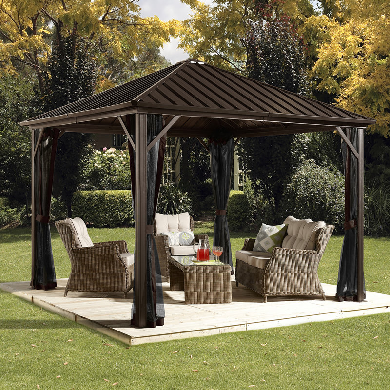 Sojag Dakota Gazebo 3m x 3.7m, 275cm H x 300cm W x 300cm D