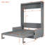 Lit escamotable double pleine grandeur avec coussin-130908498-130908501