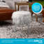 Repose-pieds avec rangement en fausse fourrure 13,8 po BirdRock Home-122363289-122681468
