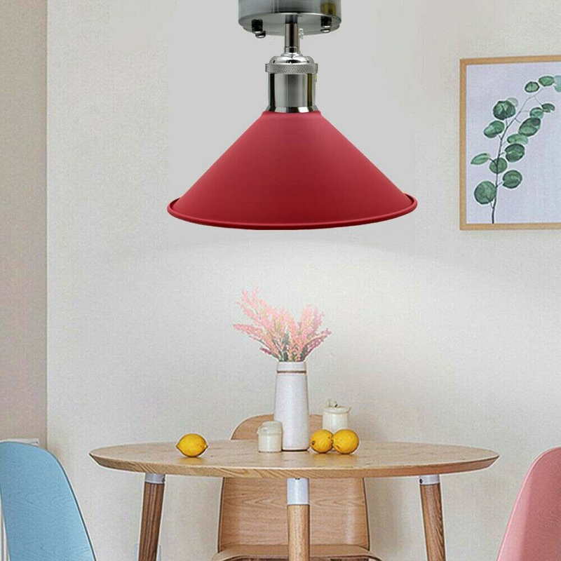 Chasteen Semi Flush Mount, Red