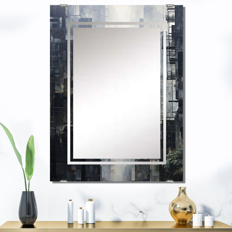 Fewell - Grand miroir mural gratte-ciel MIR142125, 40 po x 30 po
