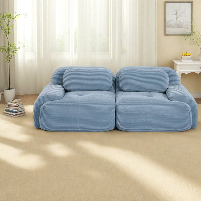 Luxury Corduroy Modular Sofas, Comfortable Modern Design For Home Use