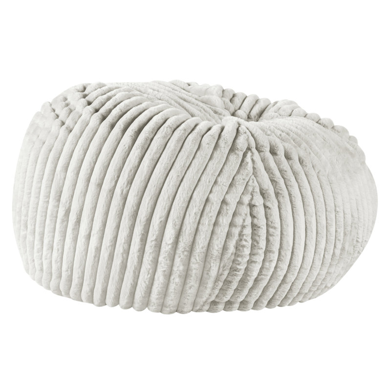 MORO POUF, Bean Bag, Gray Polyester