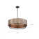 East Clevedon 5 - Light Steel Dimmable Drum Chandelier