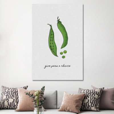 Give Peas A Chance by Orara Studio - Wrapped Canvas Gallery-Wrapped Canvas Giclée
