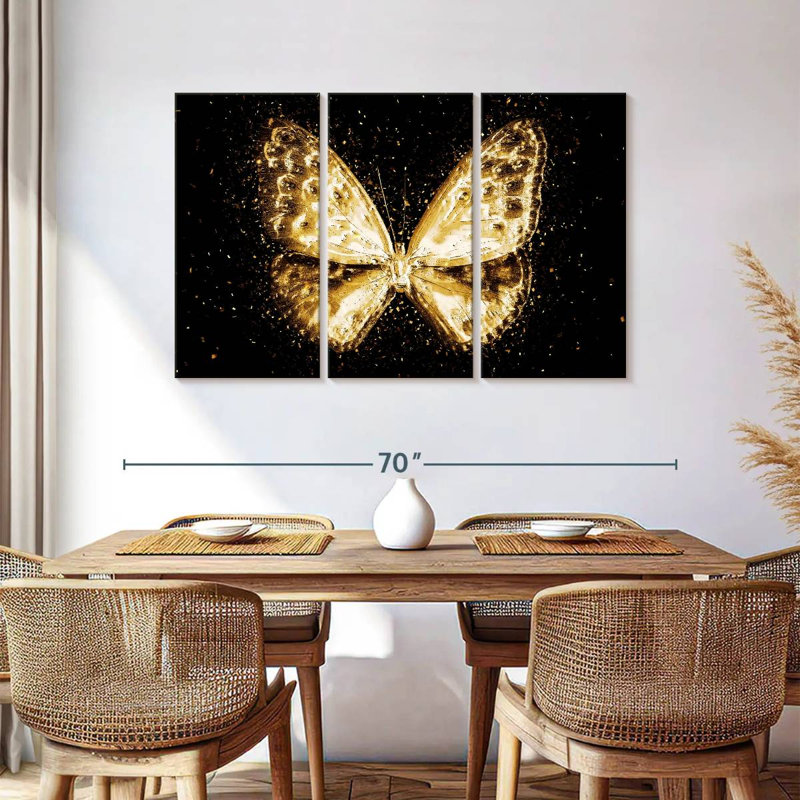 The Golden Butterfly I, 36" H x 57" W