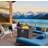 Outdoor Propane Gas Fire Pit Table,  Auto-Ignition Square Wicker-Effect Gas Firepit With Ceramic Tabletop