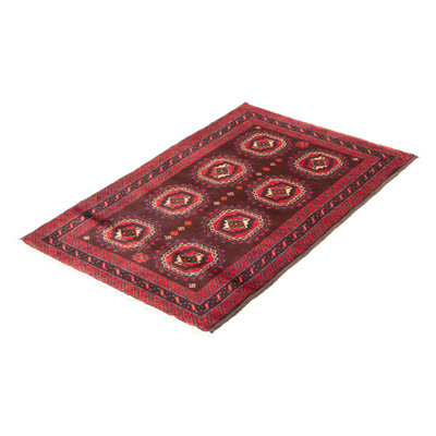 Royal One-of-a-Kind 3'3" X 5'3" New Age Wool Area Rug in Dark Brown