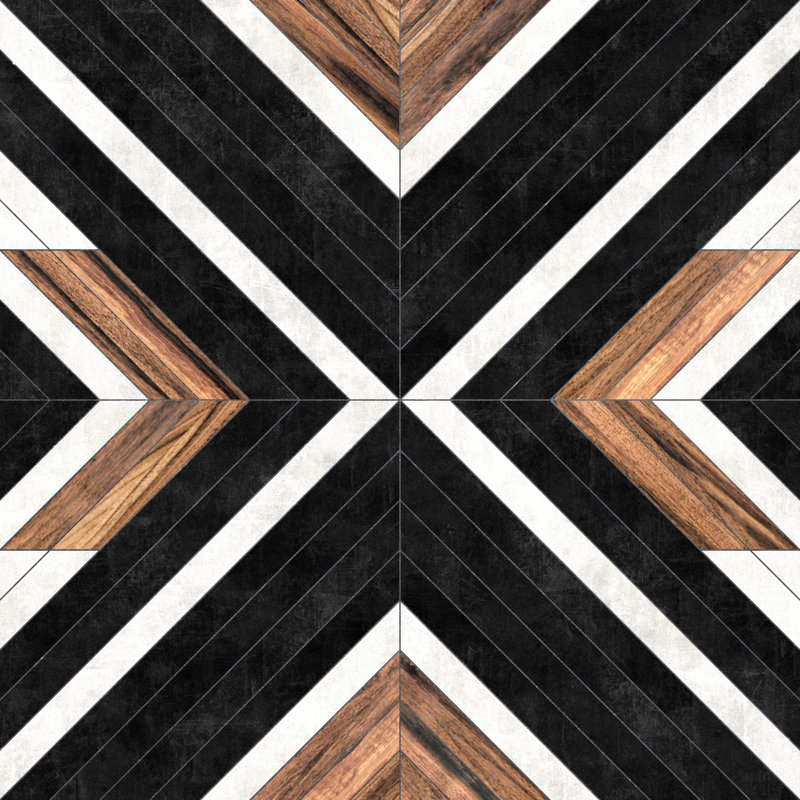 «Urban Tribal Pattern No1» par Zoltan Ratko - reproduction d'art sur toile tendue, H 12 po x l 12 po, Oui