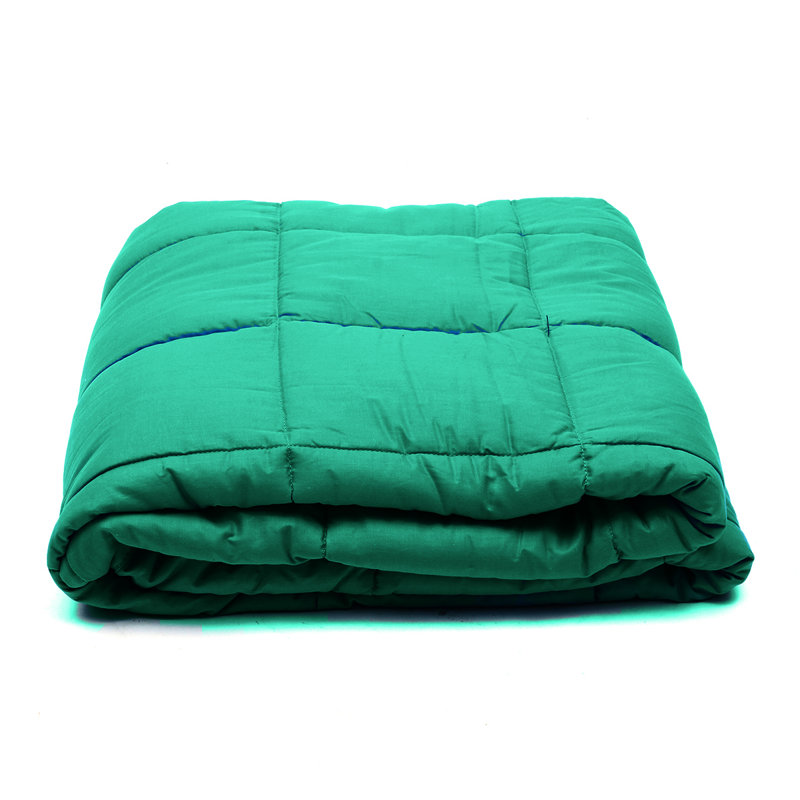 Couverture en coton 100%, 25 lb, l 47,24 x L 70,86, Vert
