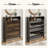 Slim Shoe Storage Cabinet With 2 Flip Drawers, Hidden Shoe Storage, Narrow Cabinet With 2 Doors-351801456
