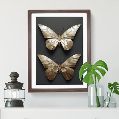 Metal Butterflies - Framed Print