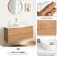Meuble-lavabo mural simple 48 po avec comptoir en quartz-1149668882