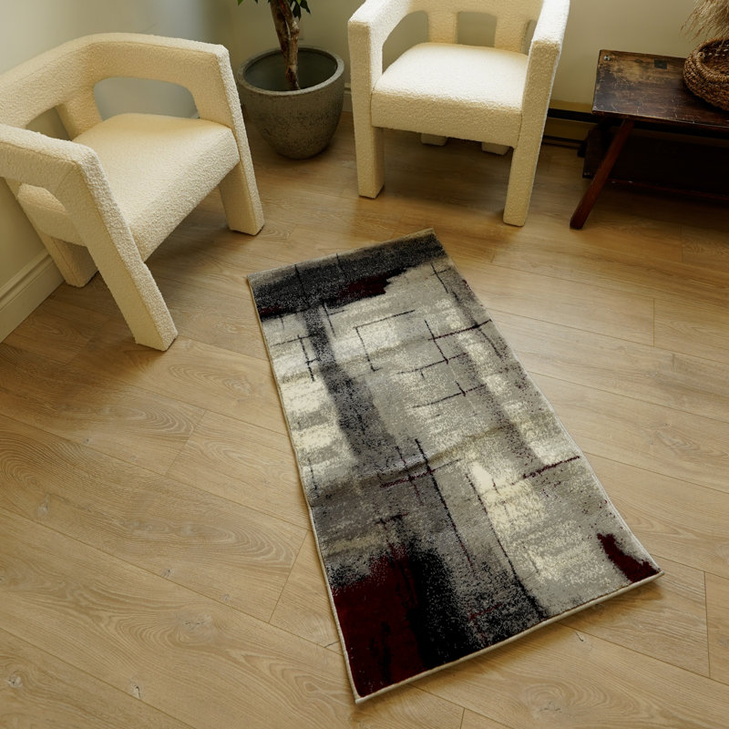 Dillup-Jones Abstract Indoor Rug, Runner 2'3" x 18'
