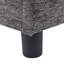 Lit confortable en forme de U gris avec compartiment de rangement et porte-gobelets avec lit escamotable, accoudoirs dissimulés-382951314