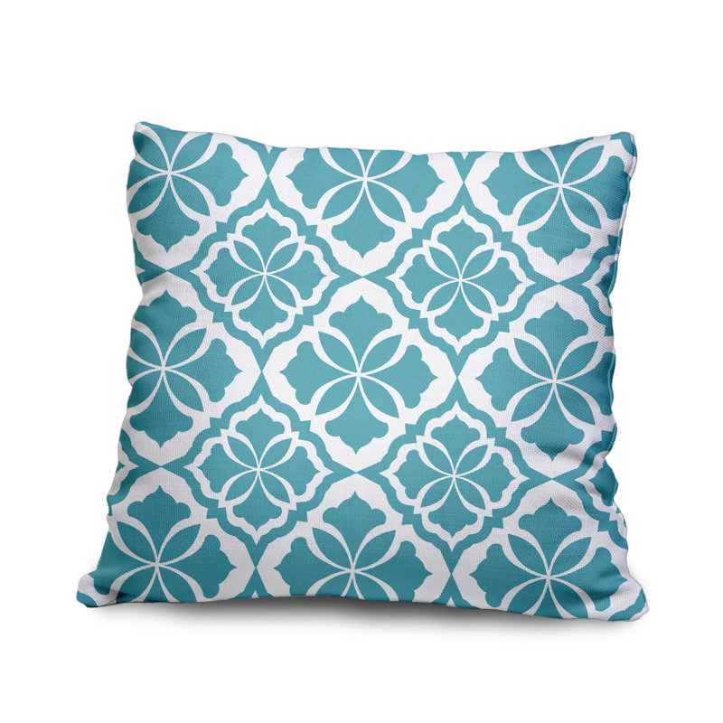  Housse et insert de coussin carré 100% coton, 20 po x 20 po, Turquoise