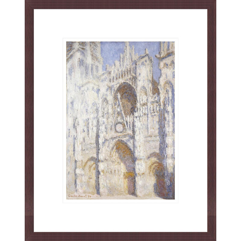 Cathédrale de Rouen dans l'après-midi (la porte en plein soleil) par Claude Monet, impression giclée encadrée